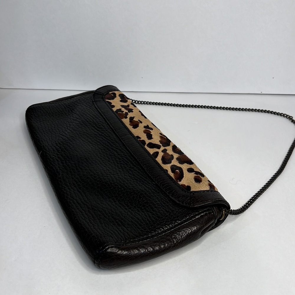 Banana Republic Leather Leopard Clutch Bag - Picture 4 of 6